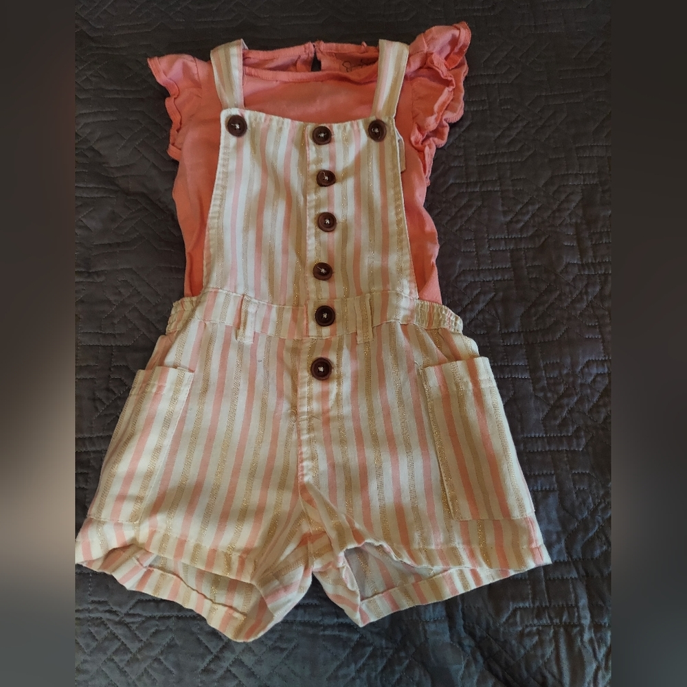 Jessica simpson girls overalls size 6